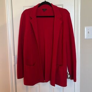 Talbots Wool Blend Open Cardigan